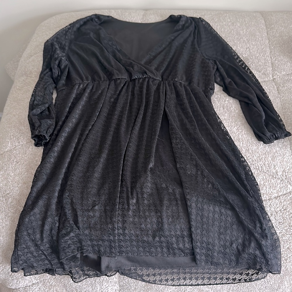 SHEIN black lace dress